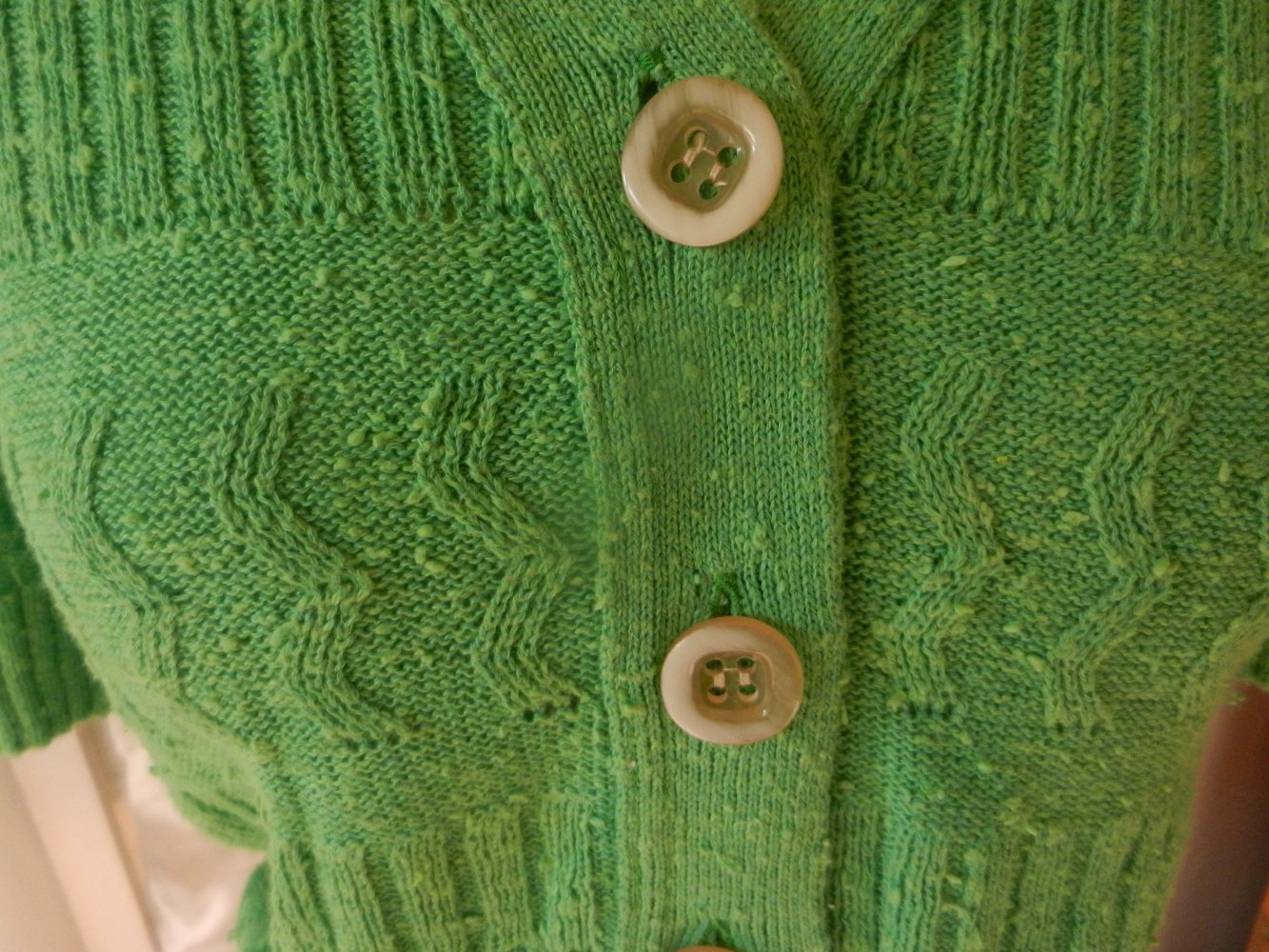 Vintage Strickjacke 36 38 70er 80er Strick Jacke grün S M BERLIN