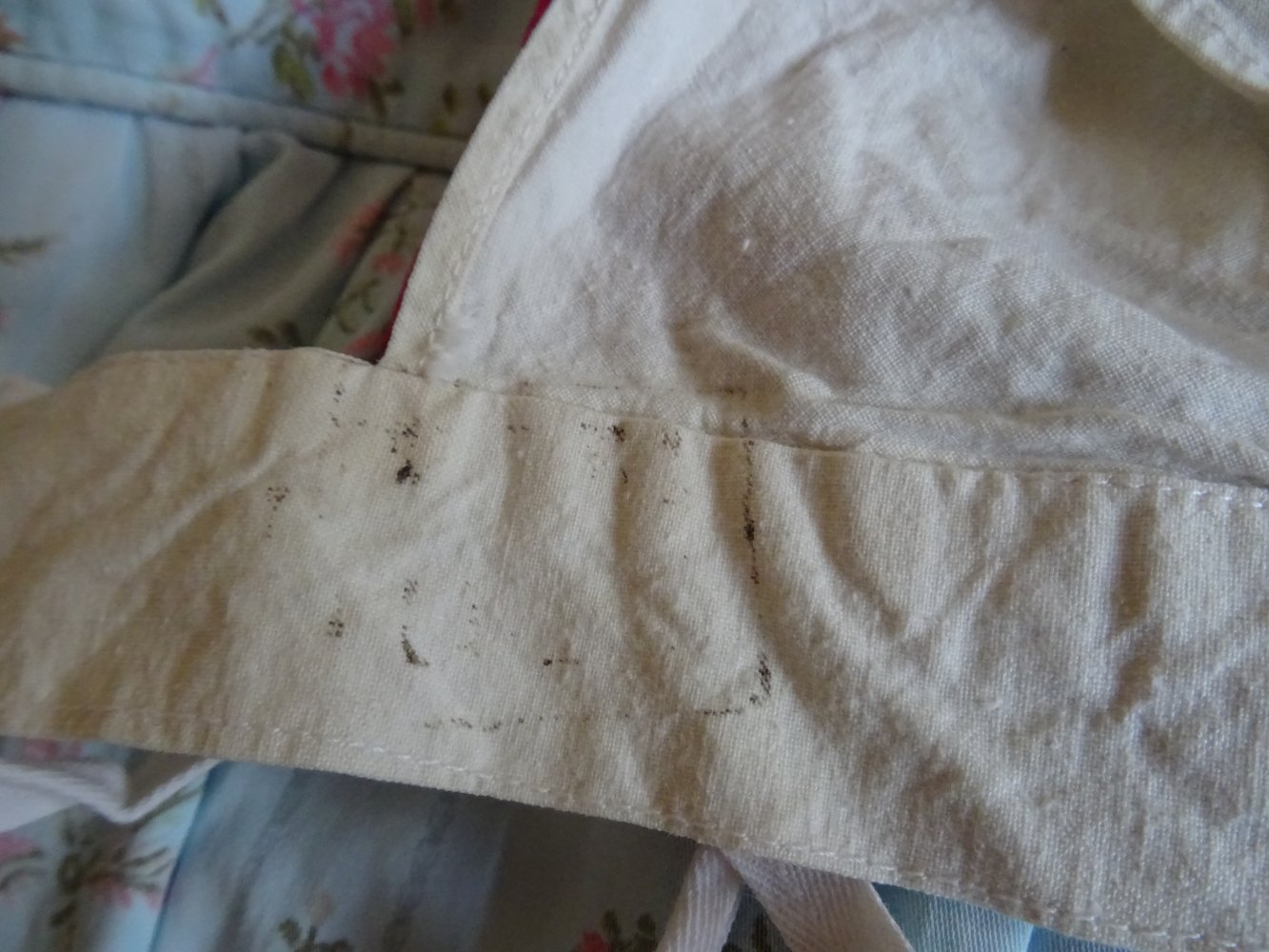 Vintage Top BH Stoff Bändel 1900 50er 60er Hippie Flowerpower Dessous BERLIN