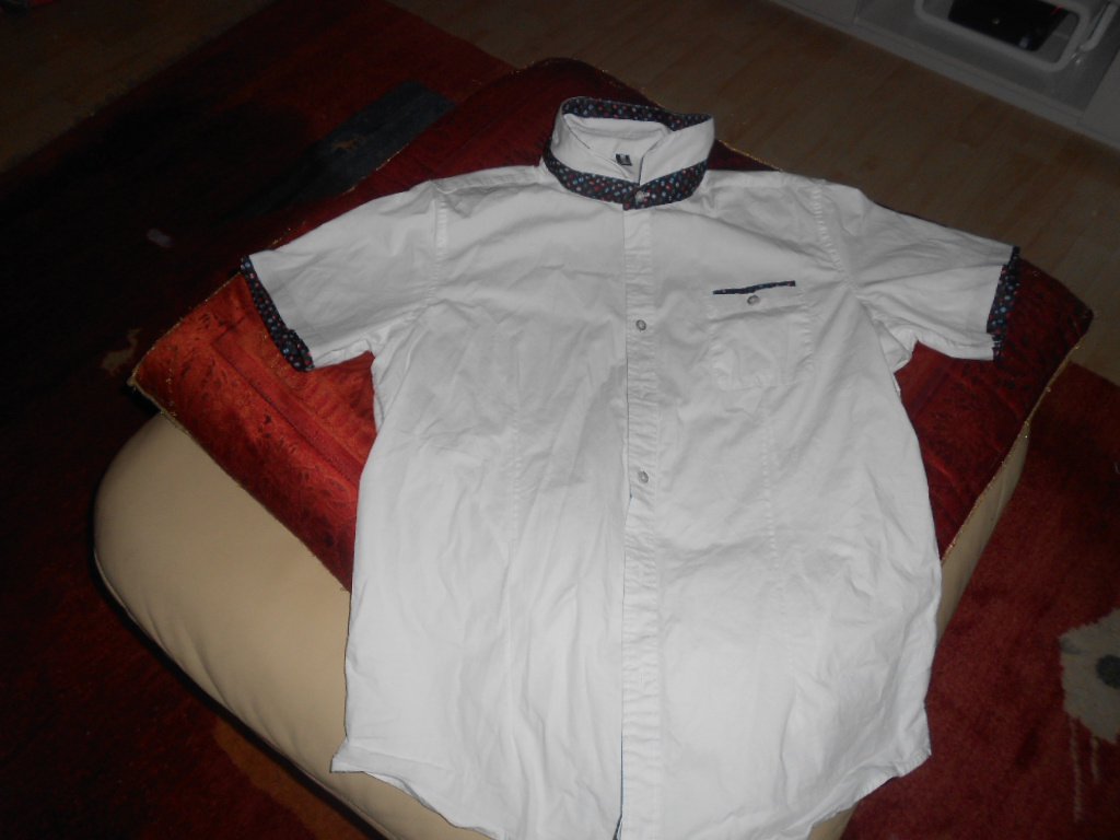 Brand - weißes Kurzarmhemd Gr. M