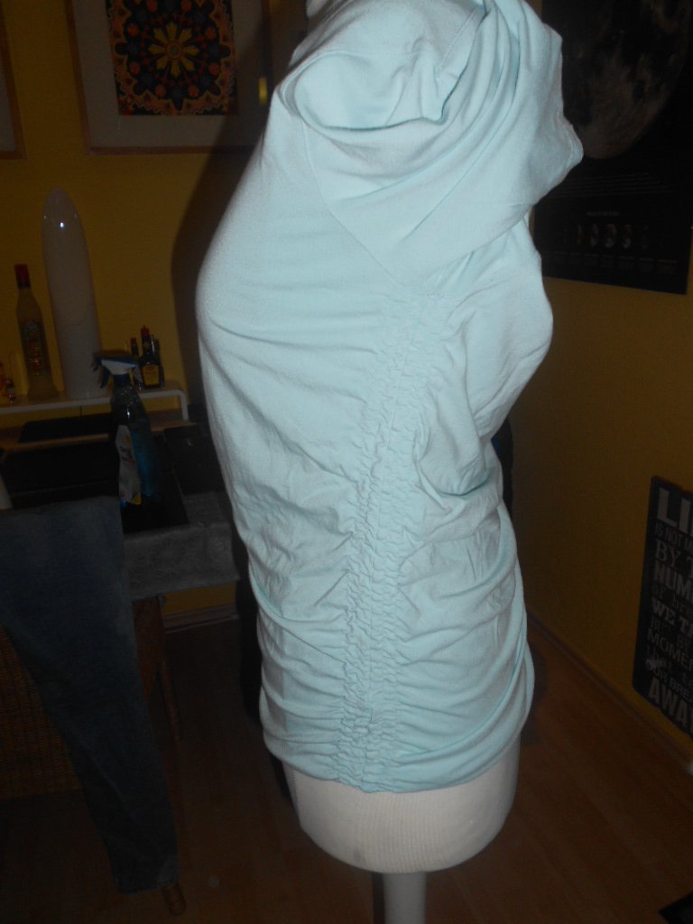 Le Tricot Perugia - hellblaues Kurzarmshirt Gr. XS/S