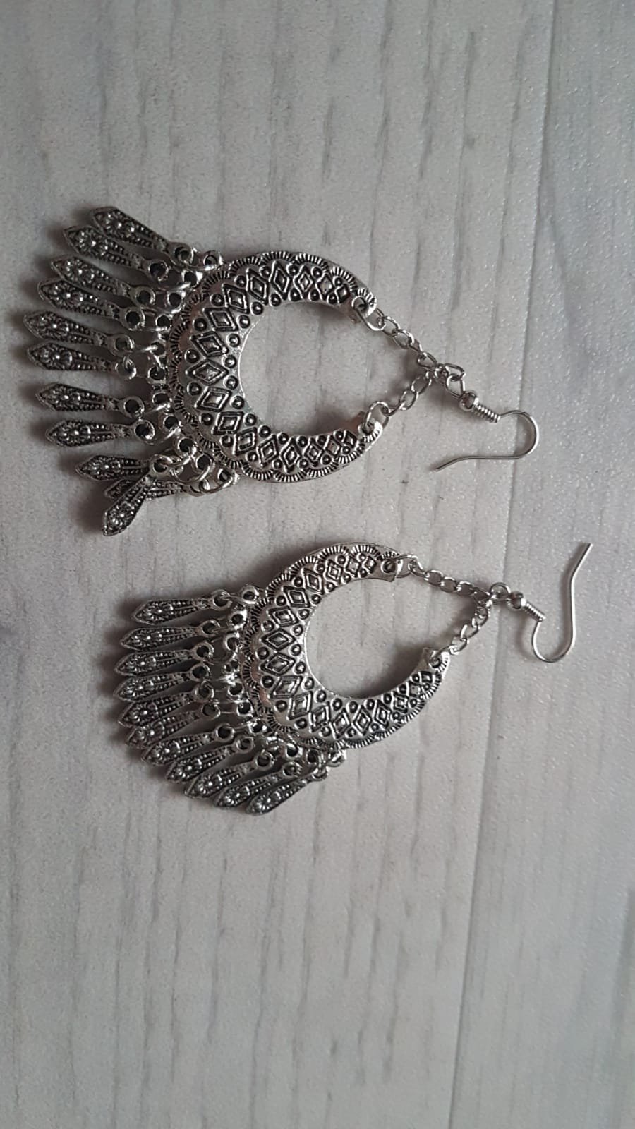 ohrringe kreolen silber ohrstecker schmuck retro