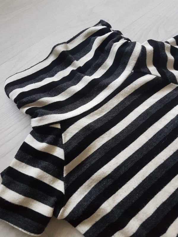 oberteil top kleid gestreift rollkragen kragen pullover