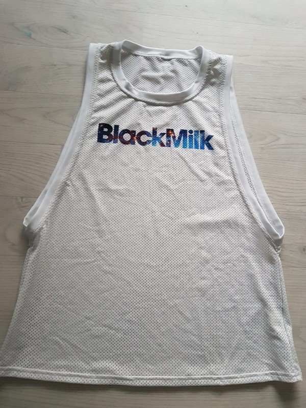 Muscle Top Oberteil Black Milk Weiß Sport Gym