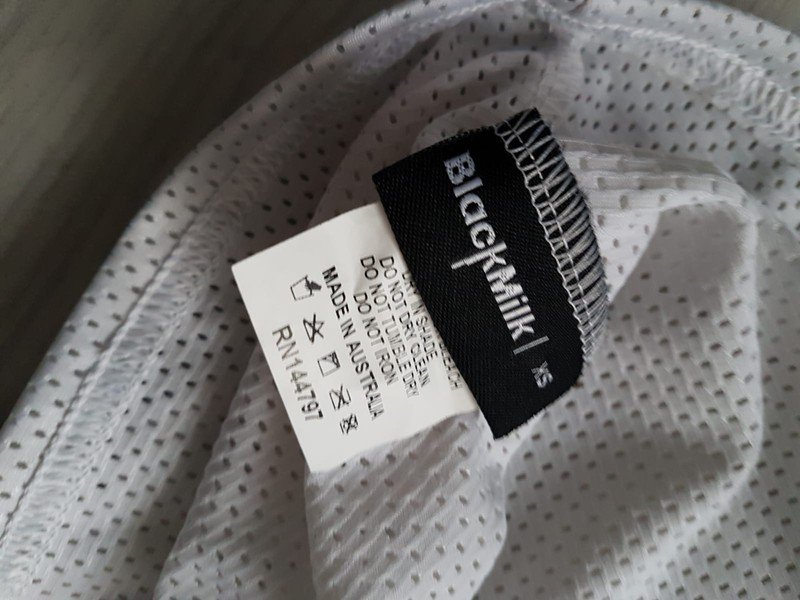 Muscle Top Oberteil Black Milk Weiß Sport Gym