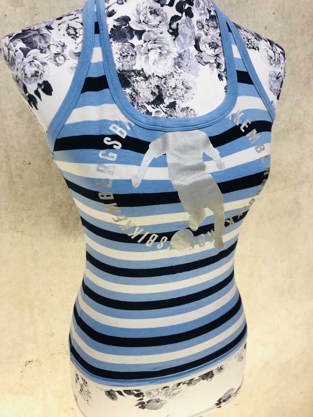 Orig. Dirk Bikkembergs Top Ringerrücken T-Shirt Gr. S (XS 34 36) NP 79€