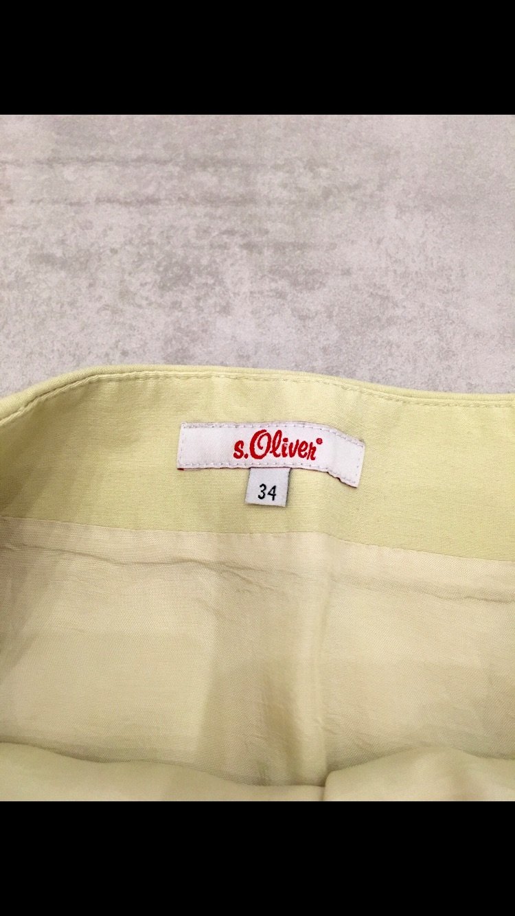 Knie lange beige Rock von S. Oliver GR. 34 XS Business Rock