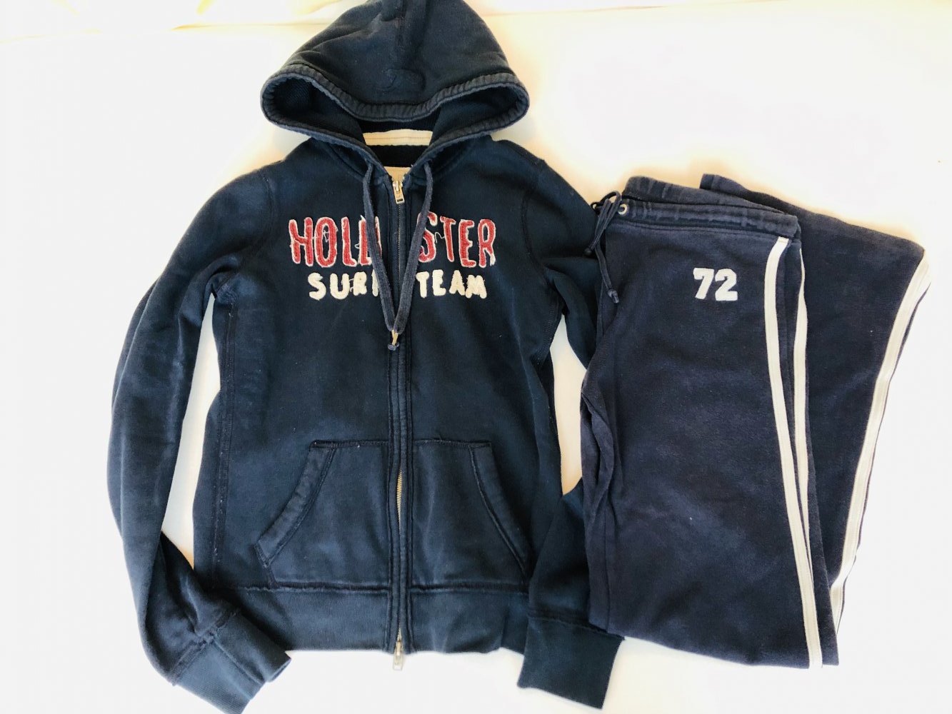 Super bequeme Sporthose Jogginghose Sweatpants gr. S 38 blau weiß