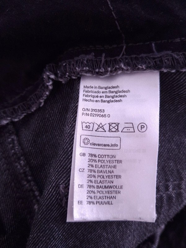 Graue H&M Divided Skinny-Jeans | Gr. 38 | Acid Wash