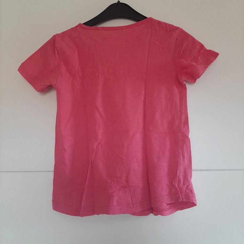 Pinkes T-Shirt Palmenaufdruck