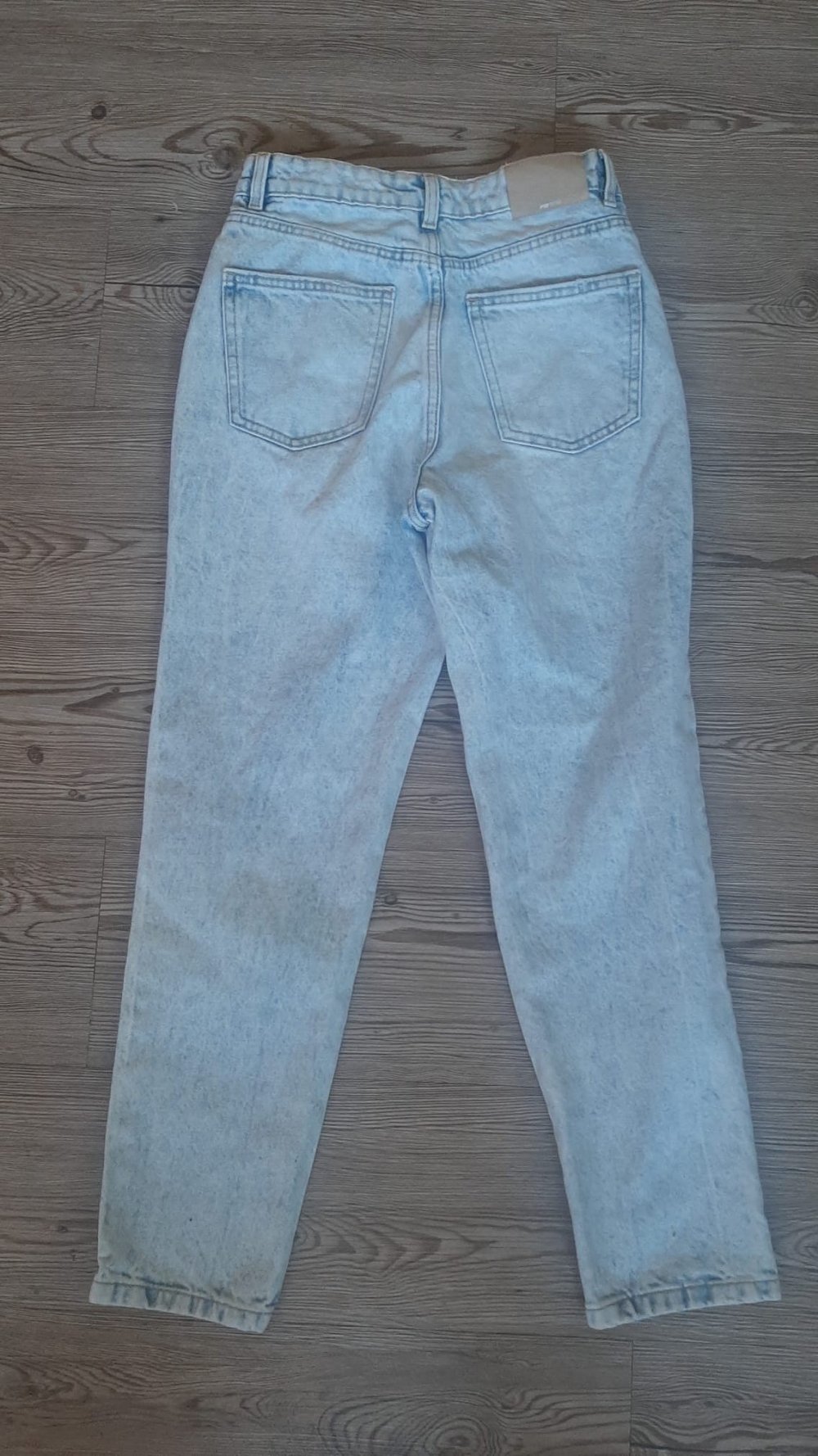 Hellblaue Jeans Mom Fit
