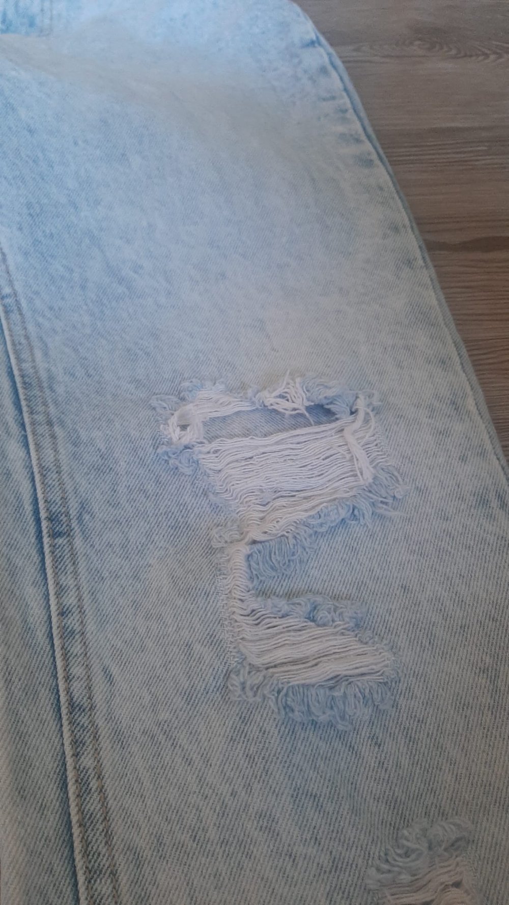 Hellblaue Jeans Mom Fit