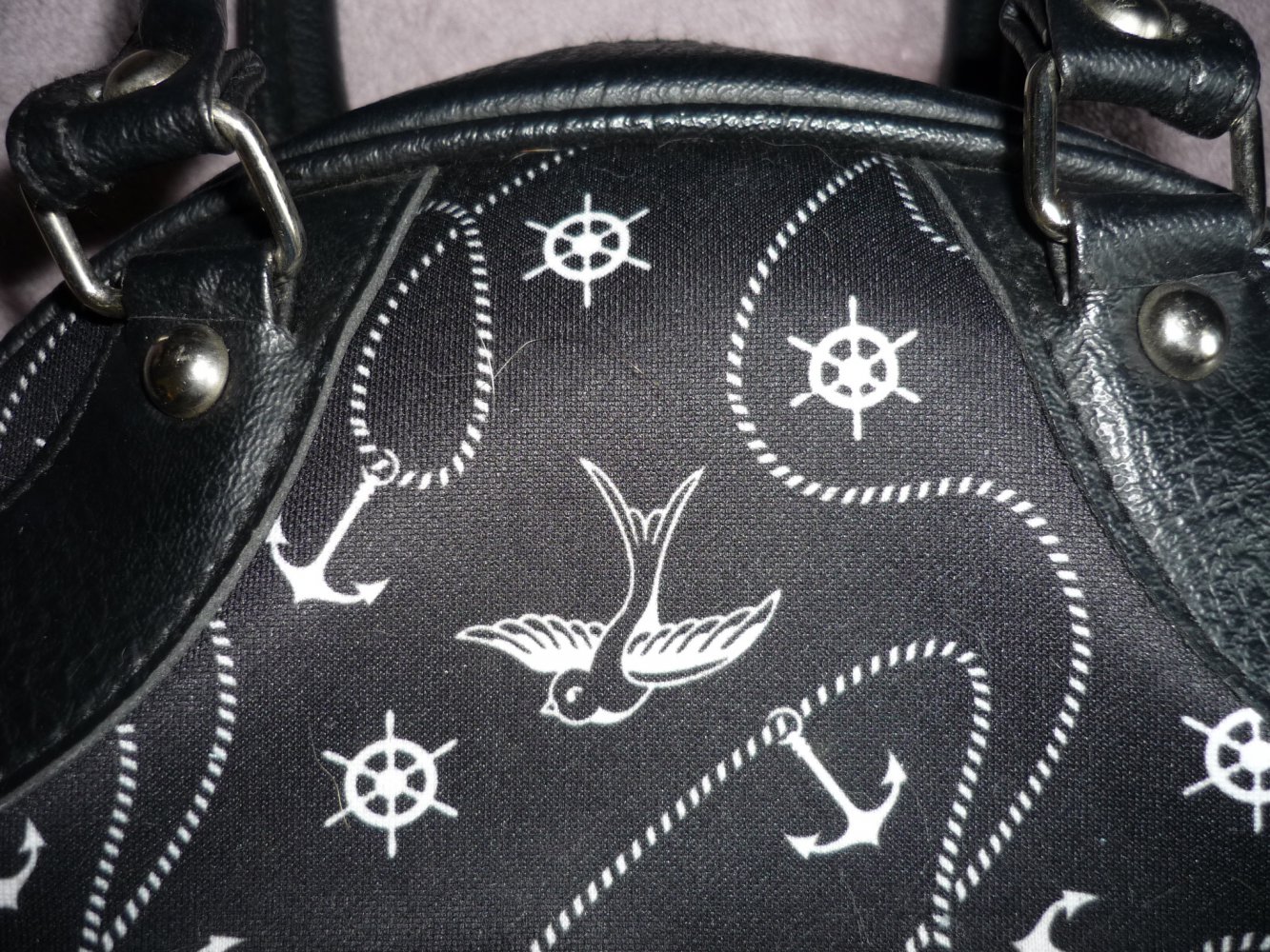 kleines Bowlingbag von Liquorbrand Oldschooltattoo Rockabilly Gothic