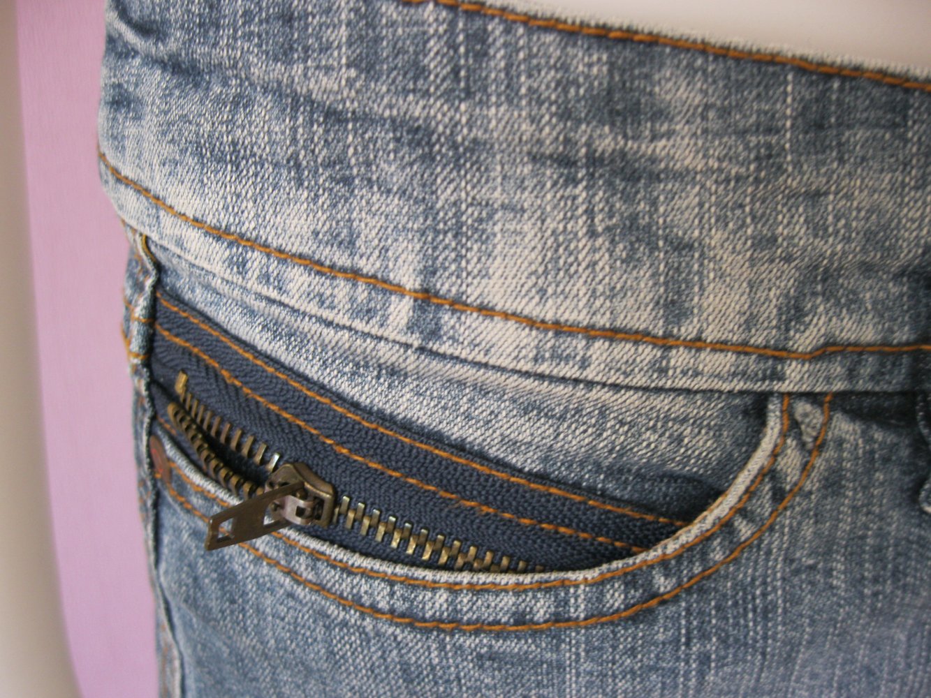 Jeans-Rock # Mini-Rock # Sasch # Denim # Blau # 28 (M)
