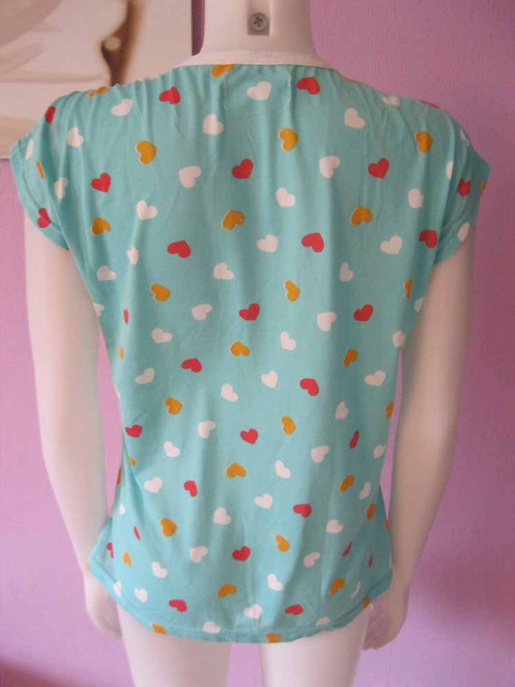 Schlaf-Shirt # Kurzarm # Dixiner # Bunt # Bärchen # XXXL