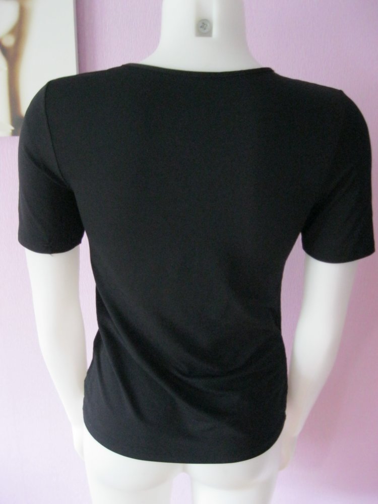T-Shirt # Kunert Wellness # Schwarz # V-Ausschnitt # S