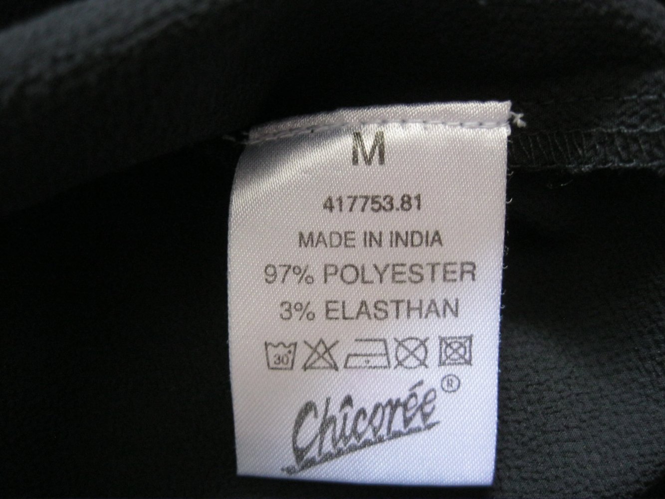 Chicorée Blusen-Shirt kurzärmlig Schwarz M