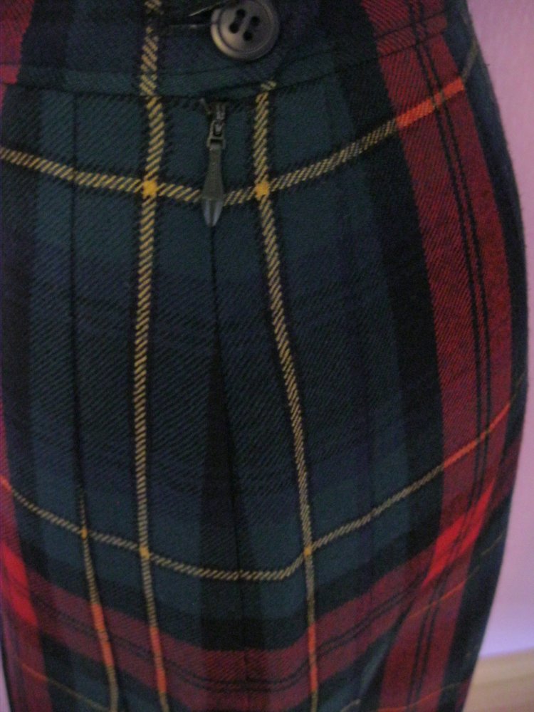 Trachtenrock # reine Schurwolle # Lodenfrey # Schottenmuster # XS