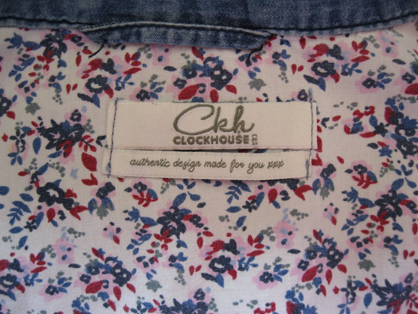 Hemd/Bluse # Jeans # Clockhouse # Baumwolle # blau # 38