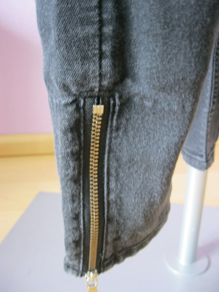 H&M Divided Skinny Jeans Baumwolle Schwarz 36