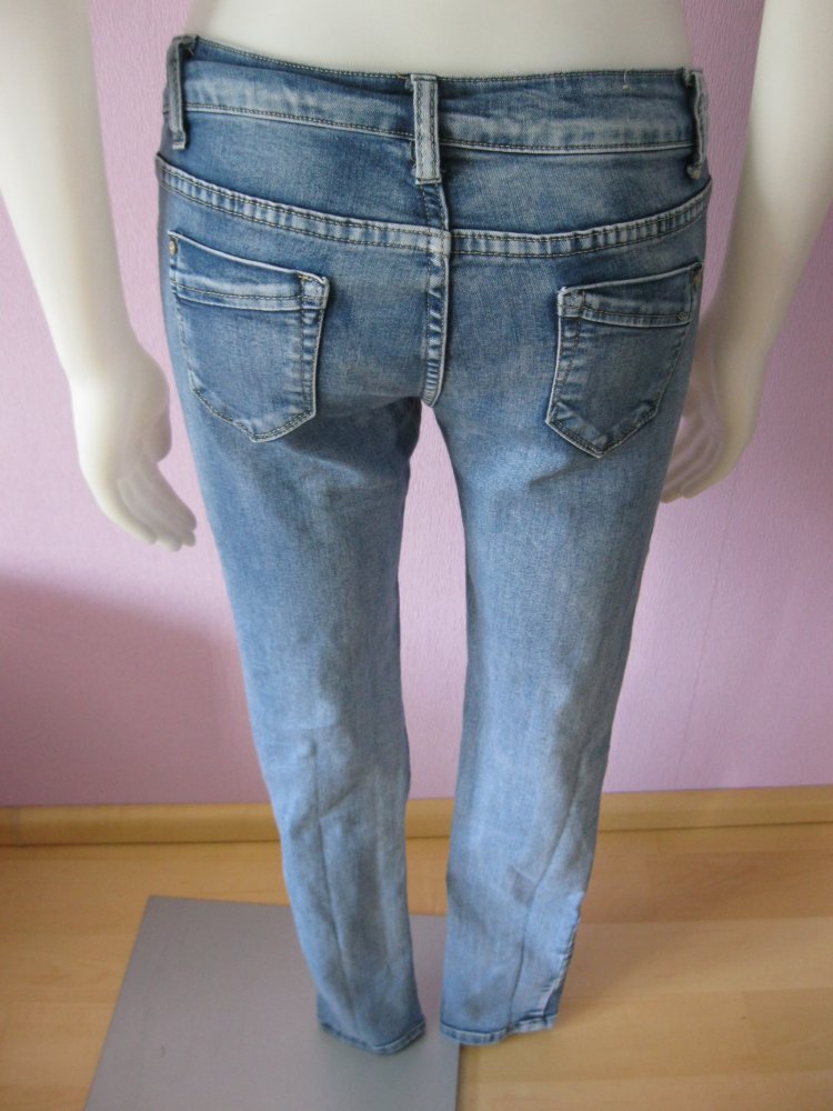 Skinny Jeans # Ripped # By Sasha # blau # Size M/38