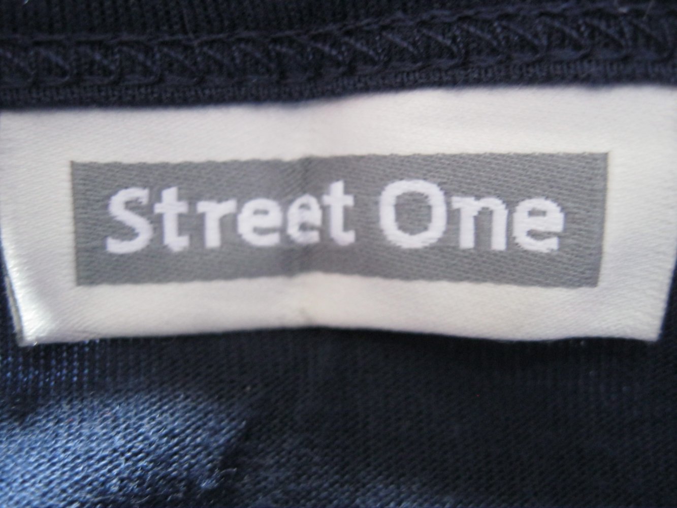 Mini-Kleid # Big-Shirt # Street One # Jersey # Marineblau # 42/44