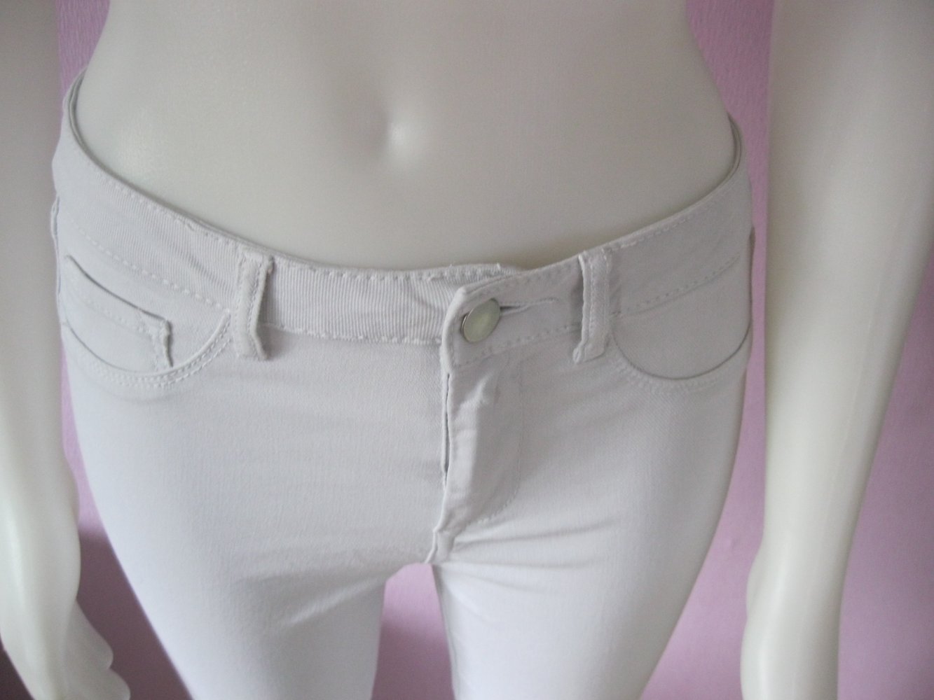 Skinny Jeans # pieces # weiß # XS