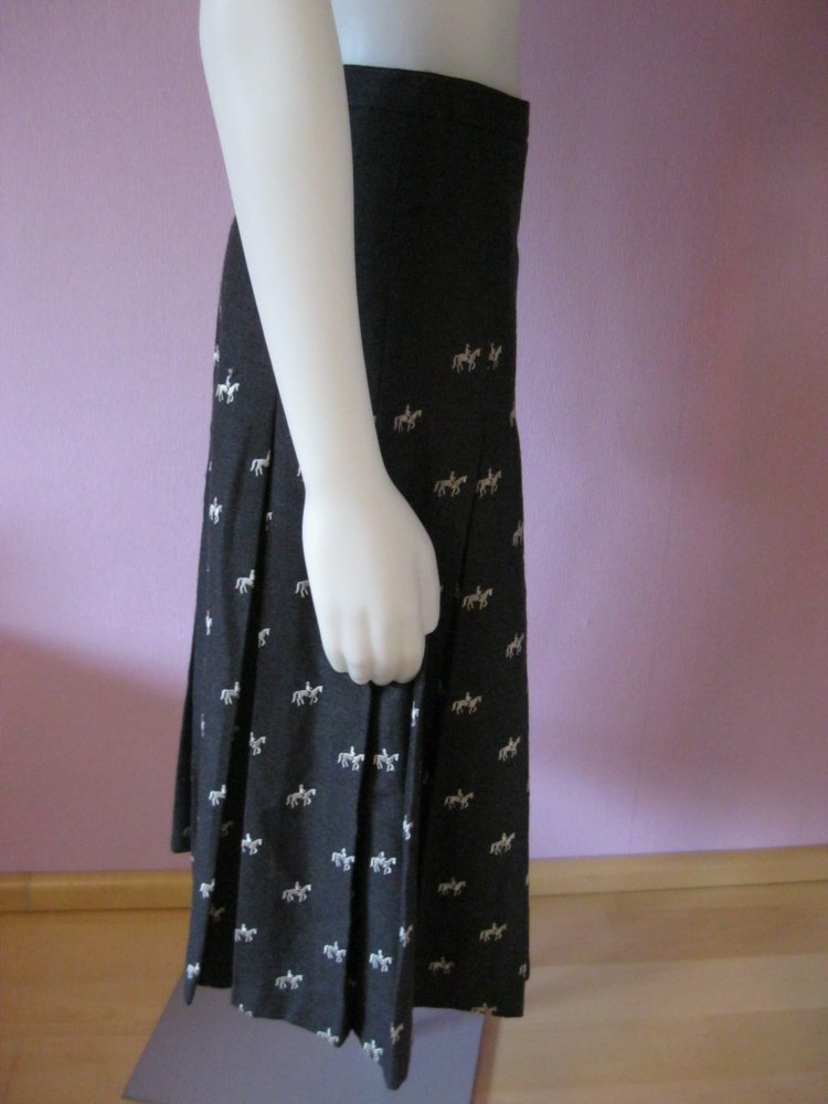 Faltenrock # 100% Wolle # Barco Sport # Grau # 36