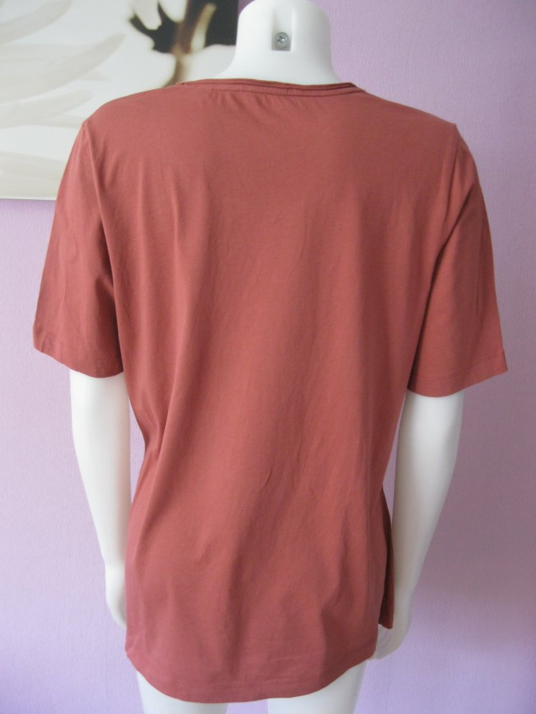 T-Shirt # S.Oliver # Basic #  Altrosa # 46