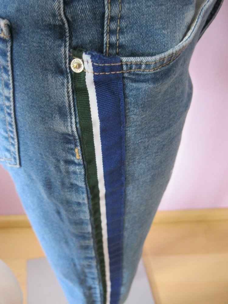 Pull & Bear Skinny Jeans Blau Baumwolle 40
