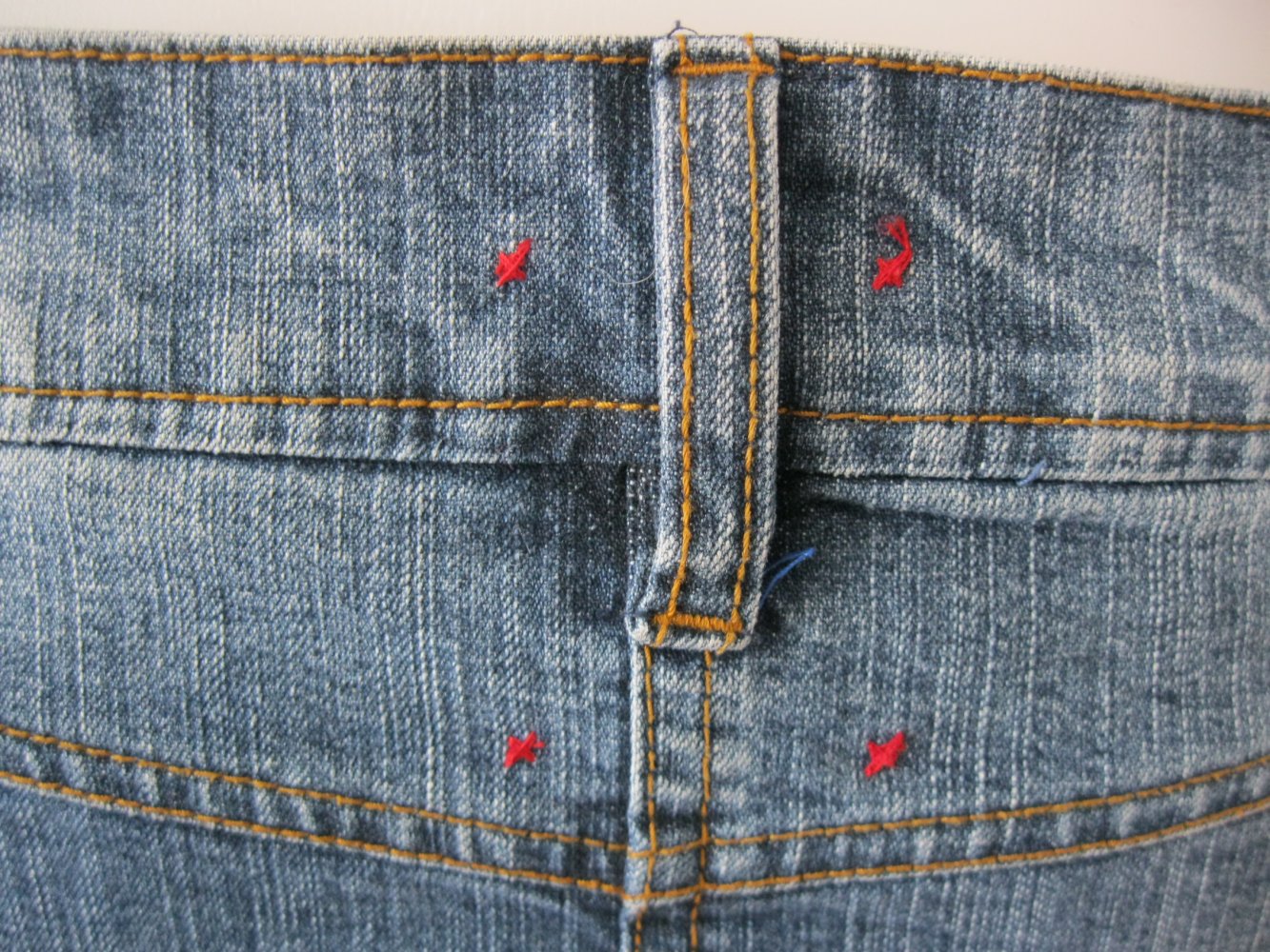 Jeans-Rock # Mini-Rock # Sasch # Denim # Blau # 28 (M)