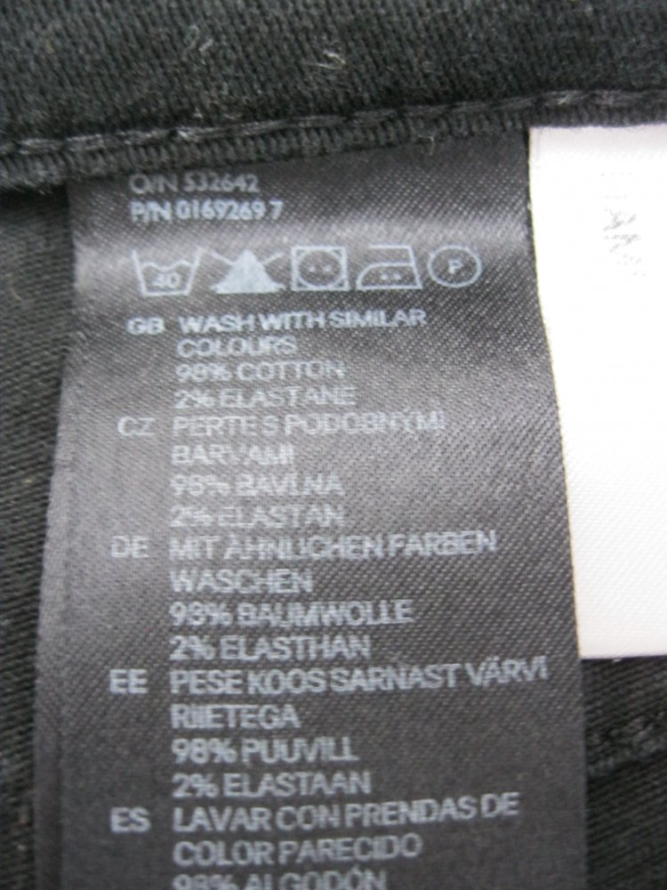 Shorts # H&M # Hotpants # Schwarz # Baumwolle # 152