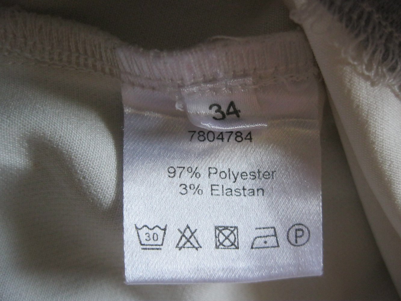 T-Shirt # Impressionen Fashion # Creme/Grau # 34 (Oversize)