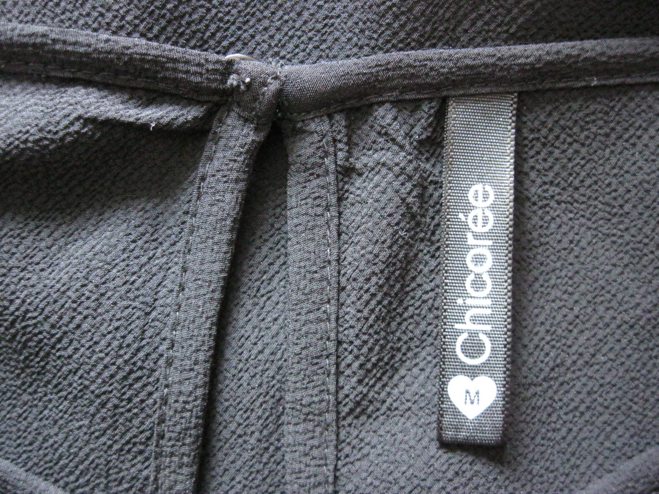 Chicorée Blusen-Shirt kurzärmlig Schwarz M