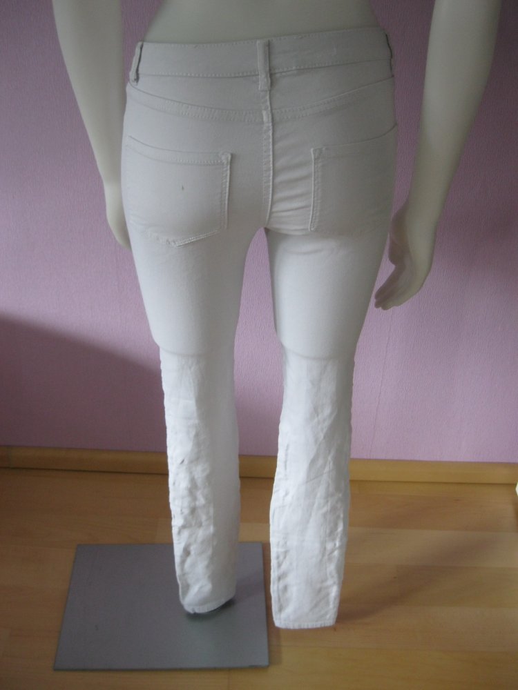 Skinny Jeans # pieces # weiß # XS