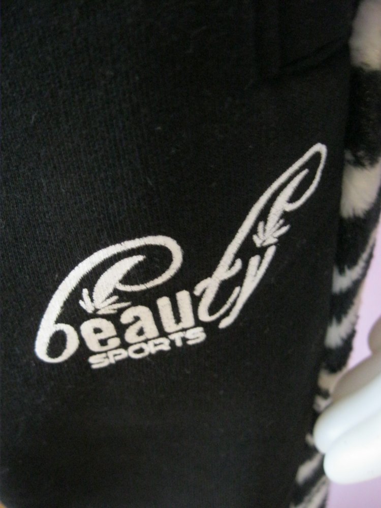 Jogginghose # NEU # Beauty Sports # Schwarz / Weiß # L