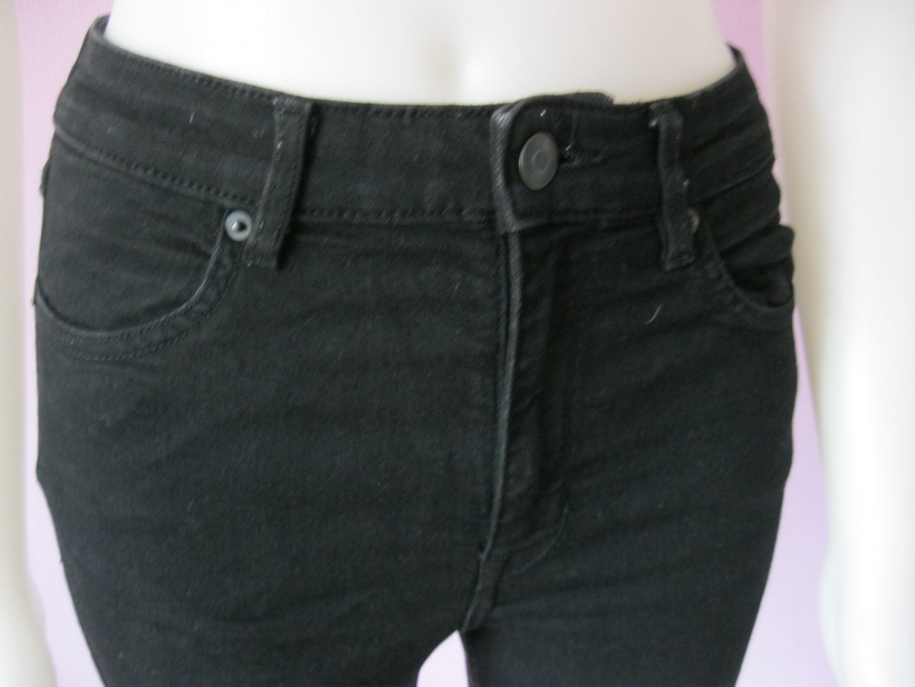 Skinny Jeans # ripped # Divided # H&M # Skinny High Waist # Schwarz # 36