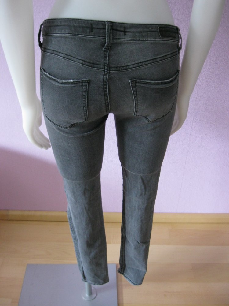 Skinny Jeans # Tally Weijl # Ripped # schwarz # 38