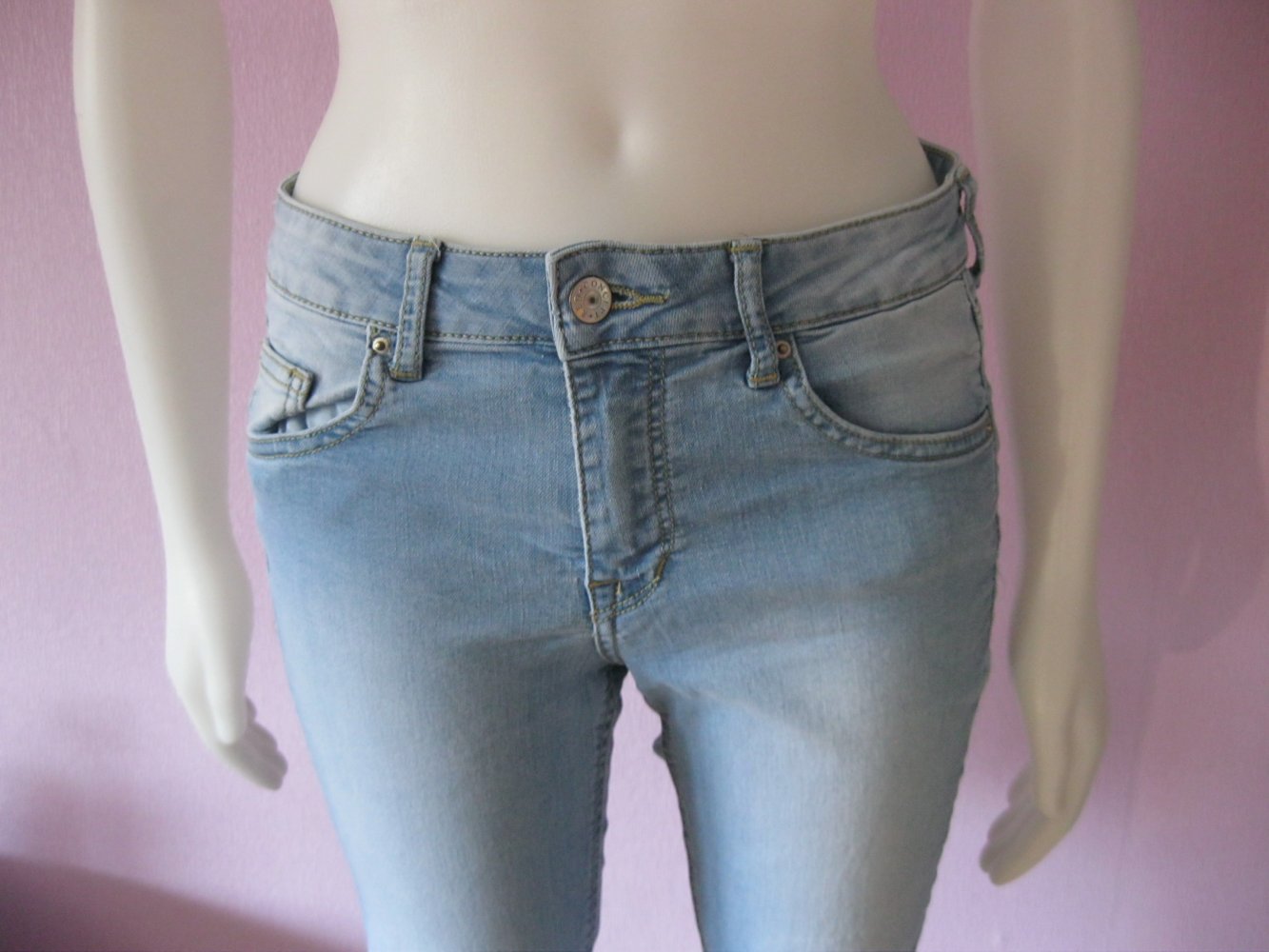 Divided H&M Skinny Jeans Baumwolle 38/M Hellblau