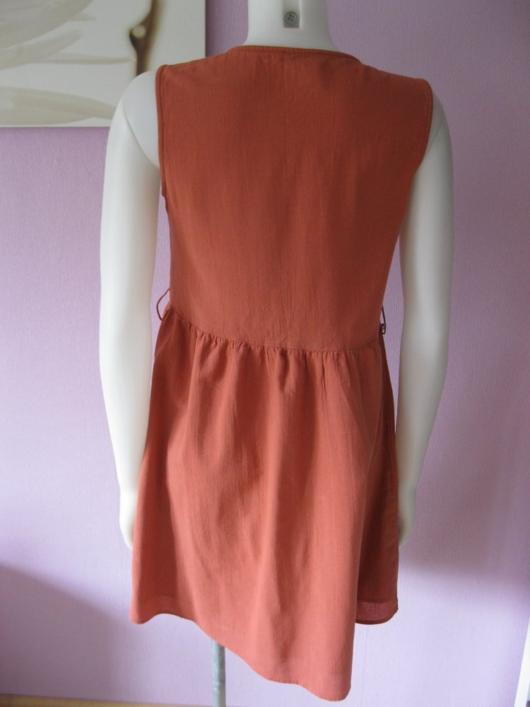Kleid # Pieces # 100% Baumwolle # Korallenrot # S 