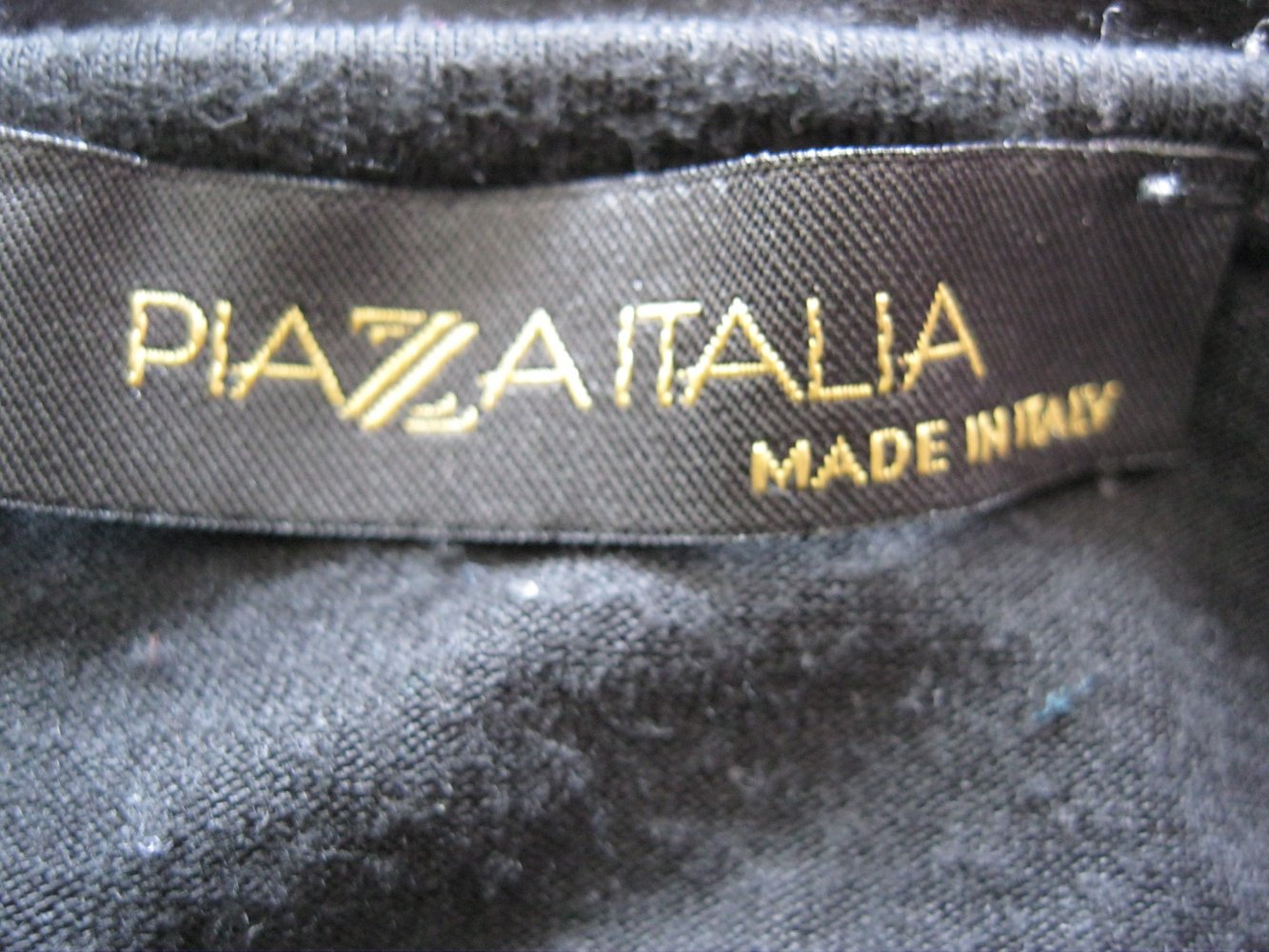 Tunika # Cropped-Shirt # 3/4-Aärmlig # Piaza Italia # Schwarz # 38
