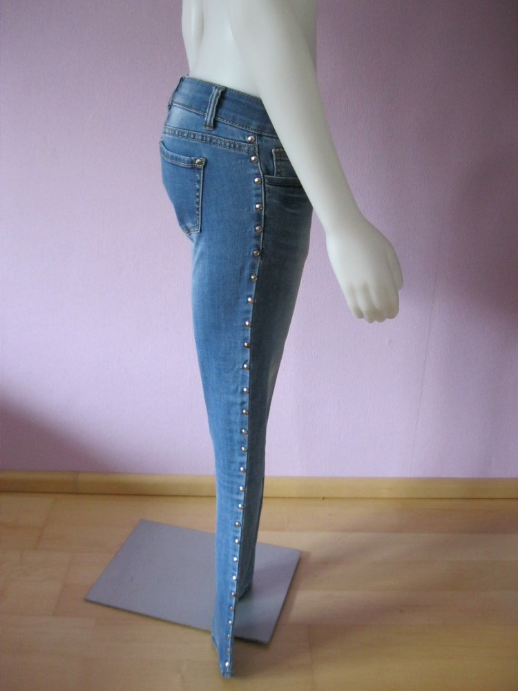 Skinny Jeans # Slim Fit # Takko # Nietenbesatz # 36 