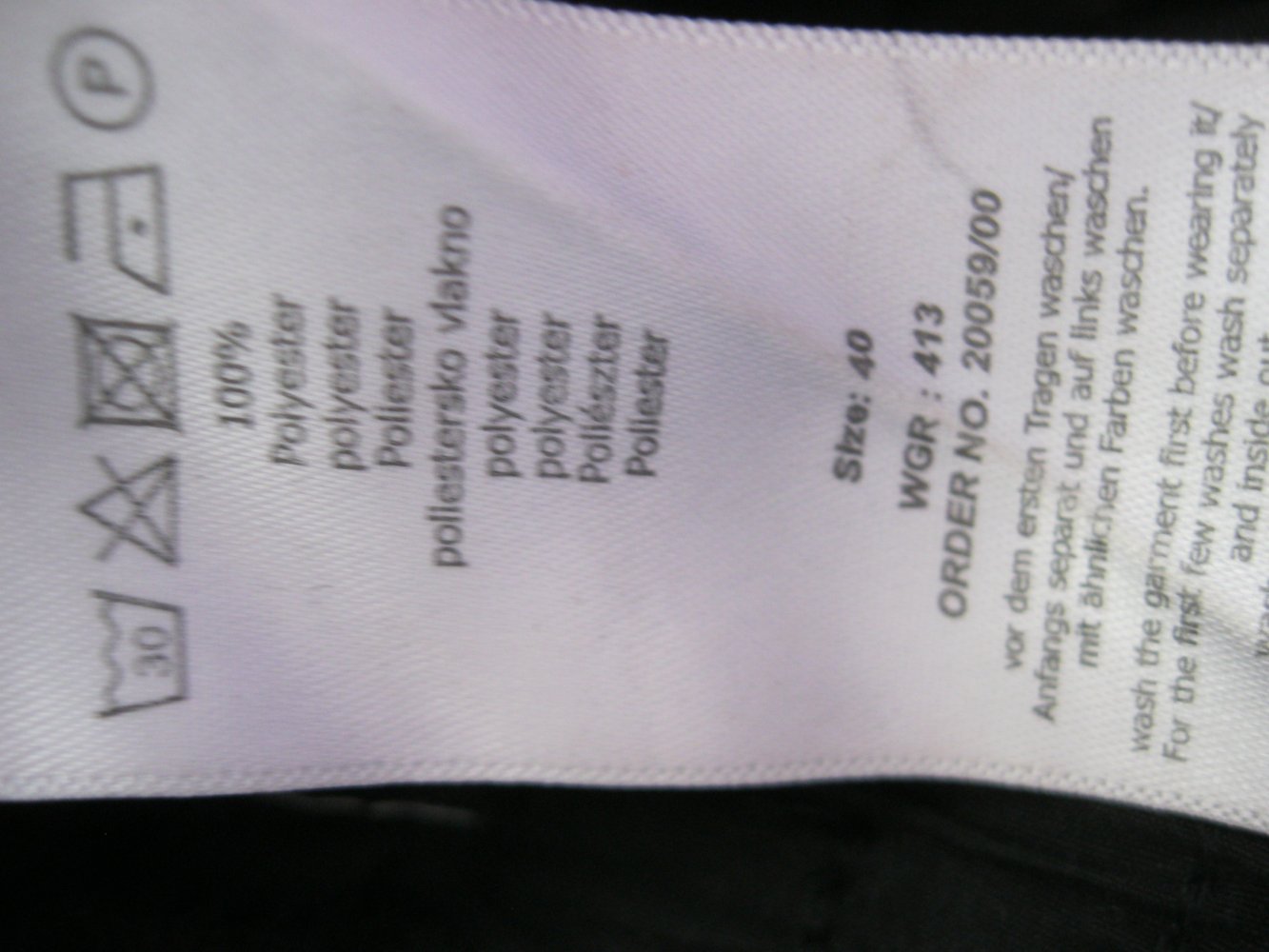 Janina Jogginghose Schwarz/Weiß 40