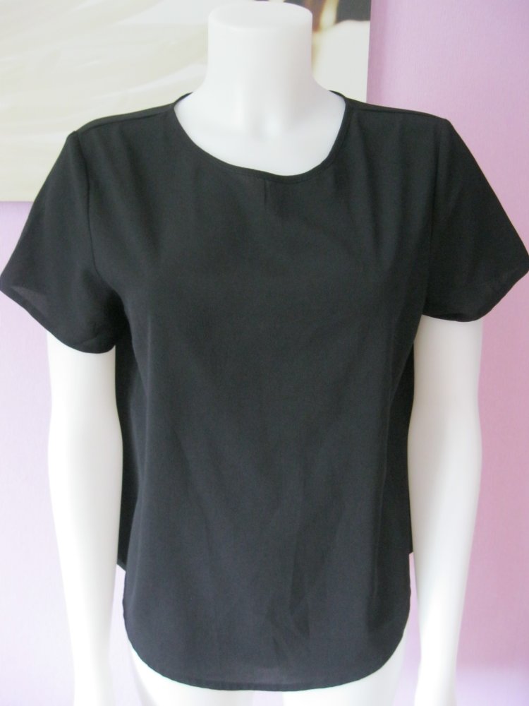 Chicorée Blusen-Shirt kurzärmlig Schwarz M