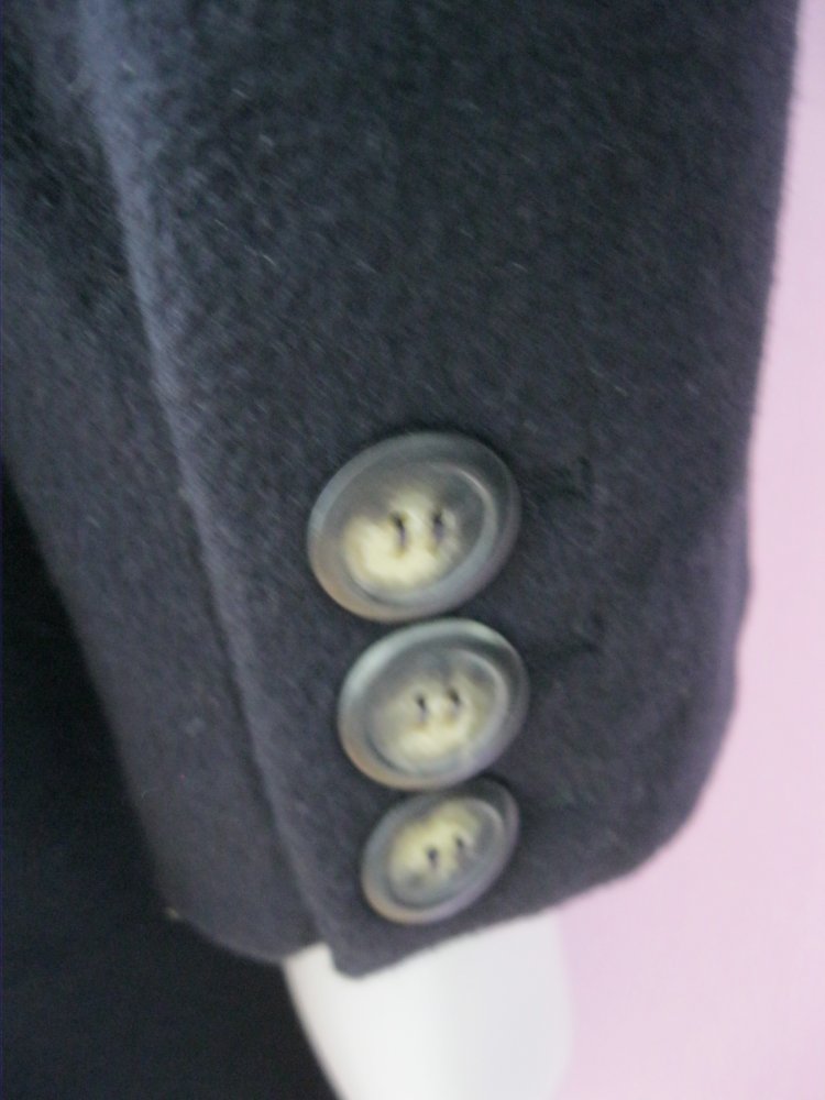 Flick aktuell Mantel Wintermantel 100% Cashmere Schwarz 40