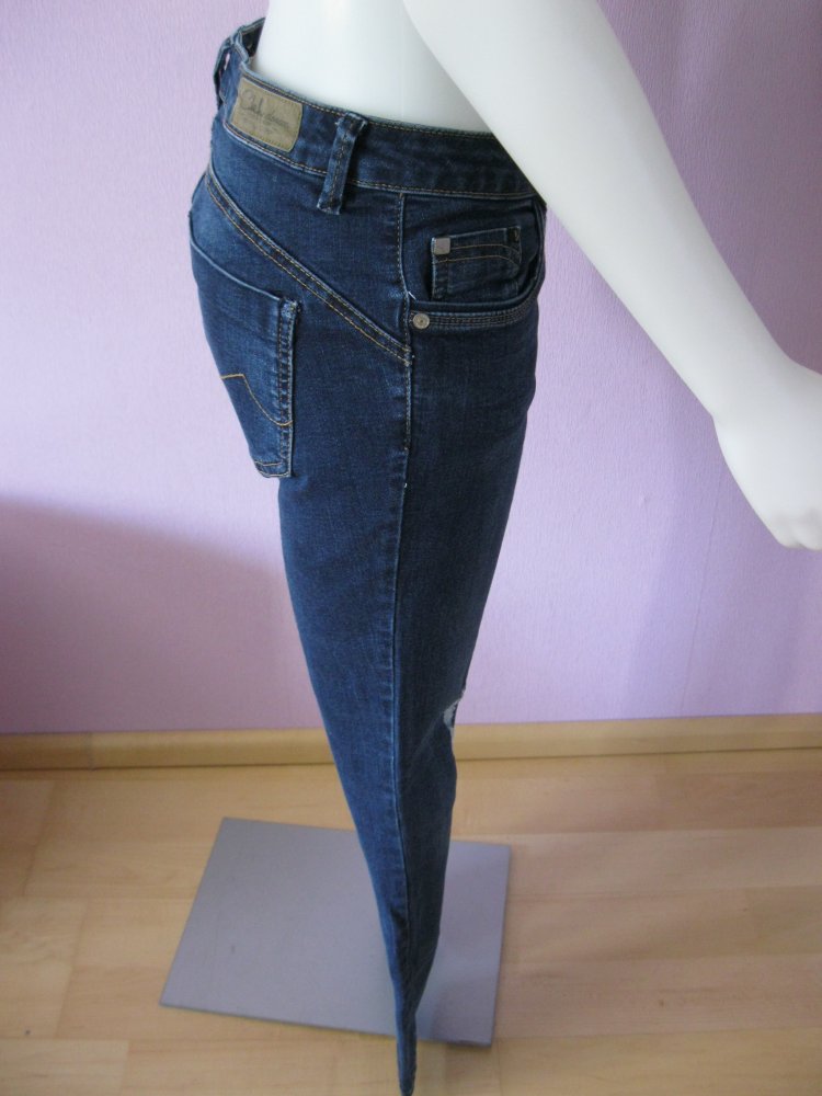 Jeans # Super Skinny Push Up # Cleh denim# Ripped # 38/M # blau #