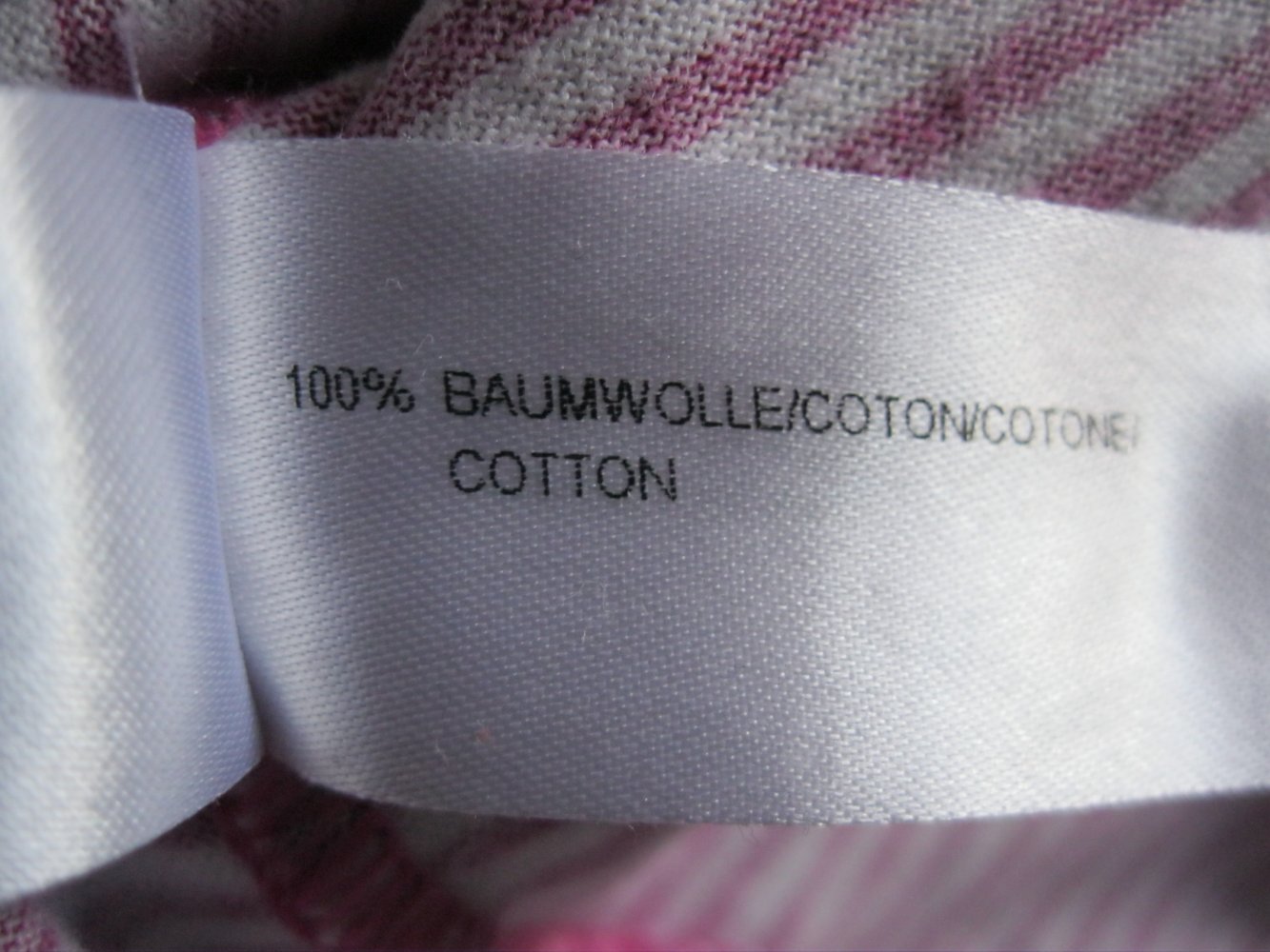 T- Shirt # Night-Shirt # Calida # 100% Baumwolle # gestreift # Pink/Weiß # XS