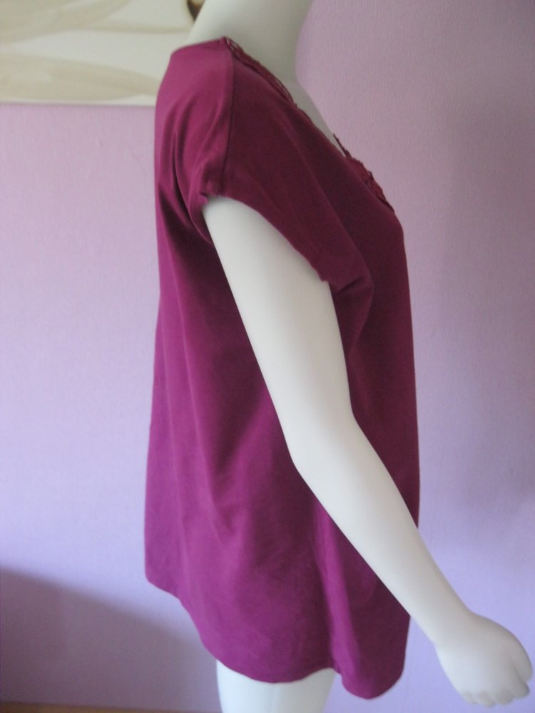 Shirt # Giada # Spitze # Lila # 48