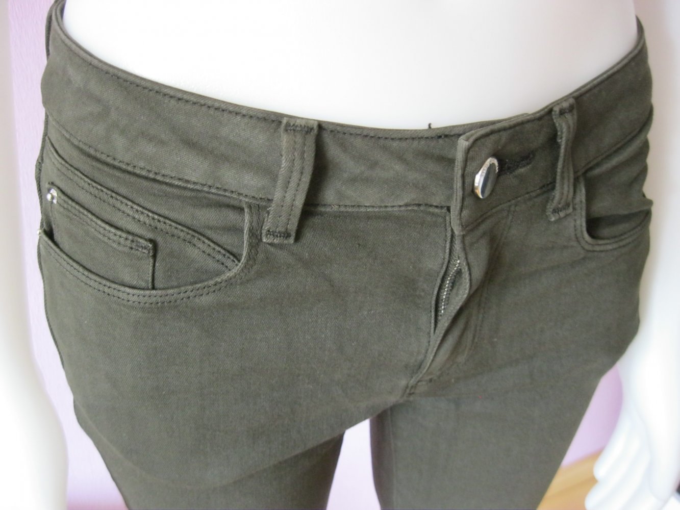Skinny Jeans # neuwertig # Zara Basic # Z1975 Denim # khaki # 36