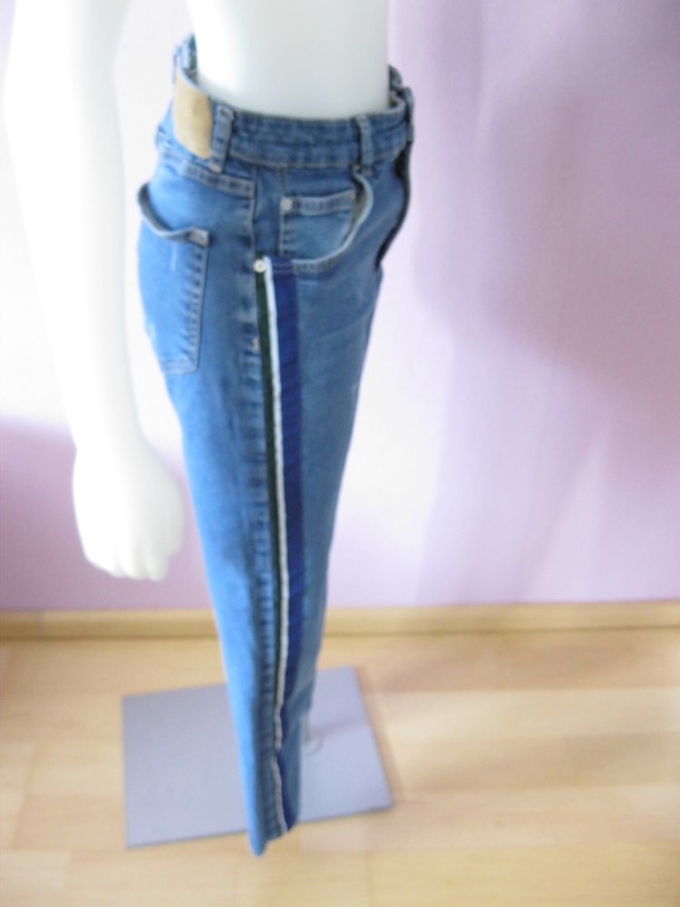 Pull & Bear Skinny Jeans Blau Baumwolle 40