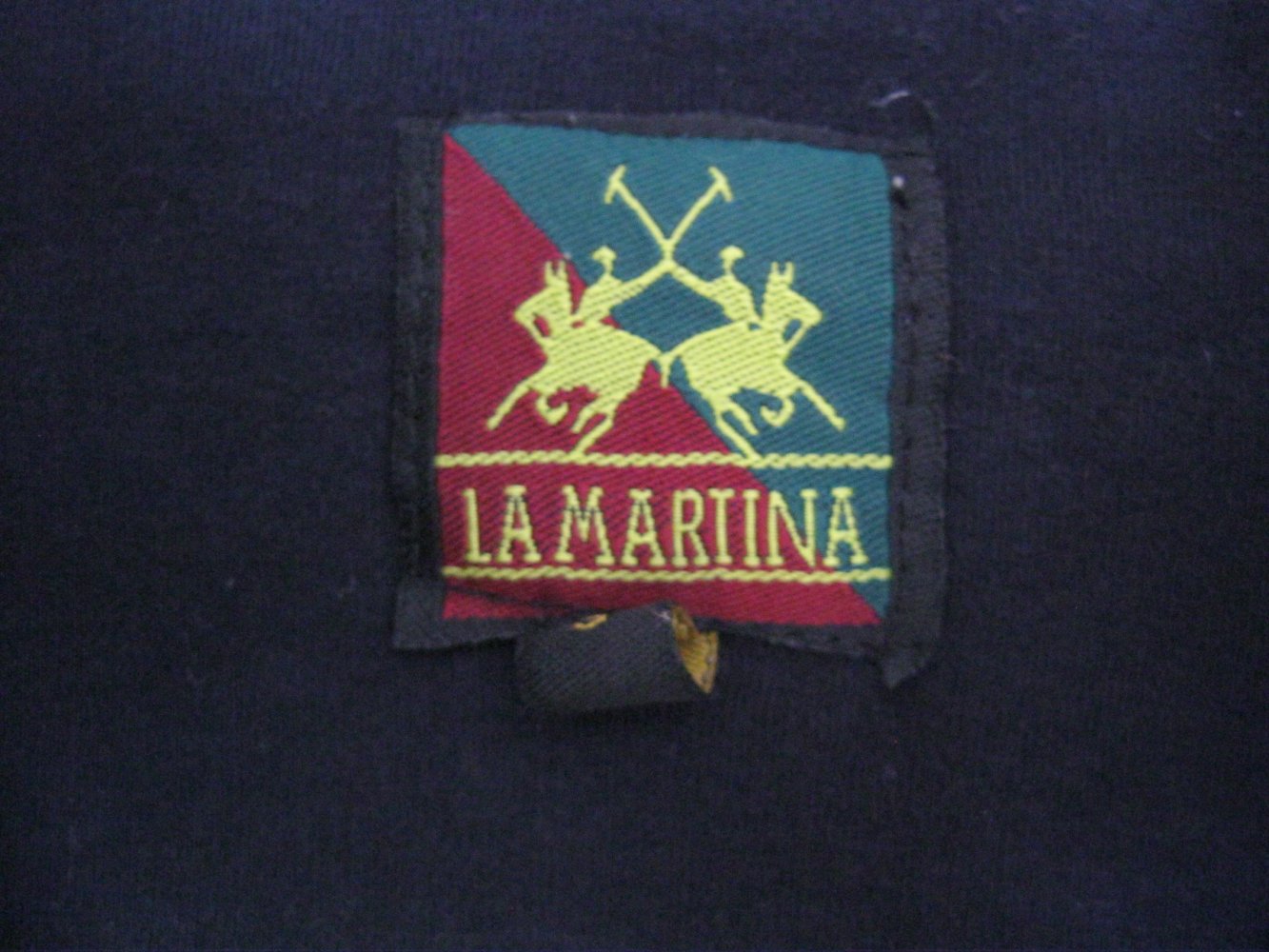 La Martina Poloshirt kurzärmlig Stickerei Marineblau Baumwolle S
